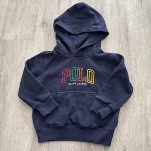 Polo Ralph Lauren Toddler Hoodie Sweatshirt Size 2T Spellout Logo